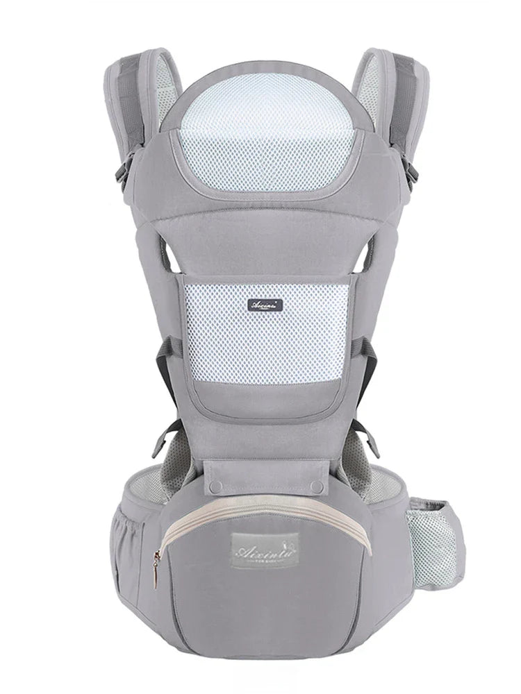 Ergonomikus babahordozó multifunkcionális ágyéki üléssel - több változatban