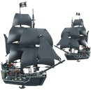 Fekete kalózhajó Lego-hoz