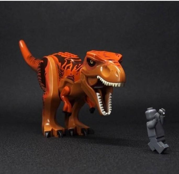 Jurassic world Dinoszaurusz Tyrannosaurus Rex Figura Lego-hoz - 29 cm