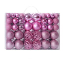 Óriás karácsonyfadísz készlet 100 db - több színben