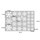 Karácsonyi dekoratív hópehely matricák az ablakra