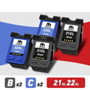 Tintapatronok a HP 21/22 XL készülékhez - több változatban