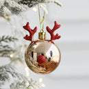 Karácsonyfa gömb rénszarvas 2 db - több színben