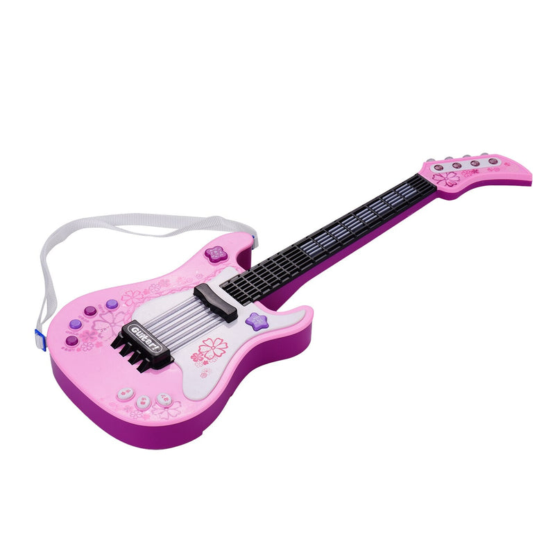 Rózsaszín gyermek elektromos gitár