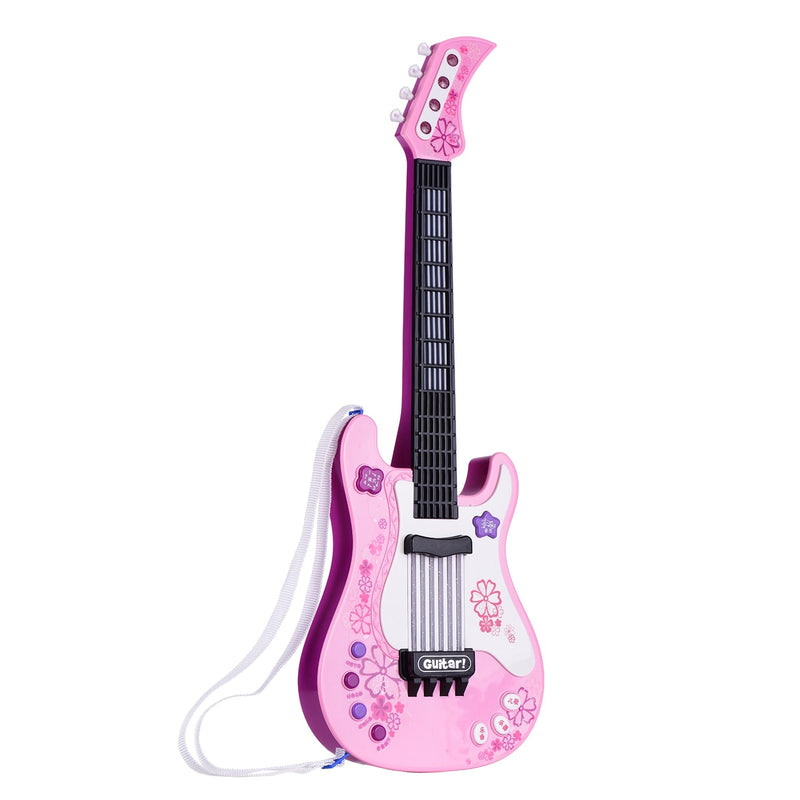 Rózsaszín gyermek elektromos gitár