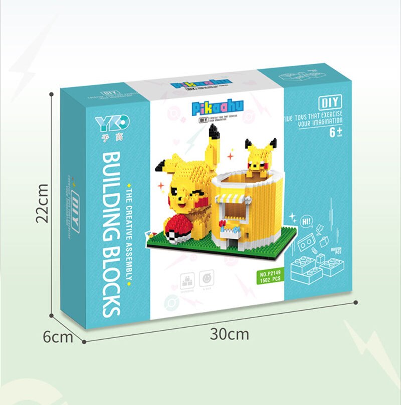 Pokemon ceruzatartó építőkészlet