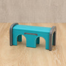 Alagút a fából készült vasútpályához - több változatban