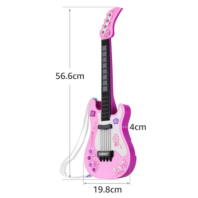 Rózsaszín gyermek elektromos gitár