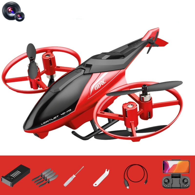 Piros távirányítós helikopter - több változatban