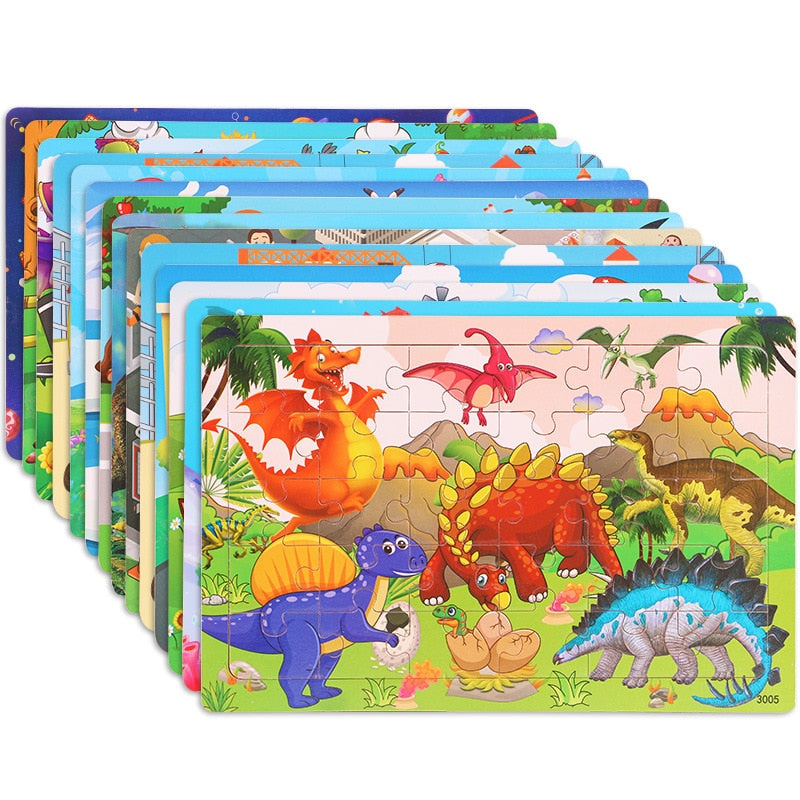 Egyszerű puzzle gyermek motívumokkal - több változatban