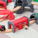 Alagút a fából készült vasútpályához - több változatban