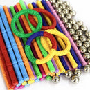 Mágneses építőkészlet - 220 db