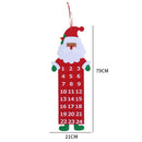 Nagyméretű, lógó adventi naptár - több változatban