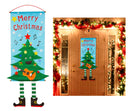 Karácsonyi díszzászló ajtóra - több változatban