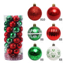 Karácsonyi dekorációs gömbök 50 db - több változatban