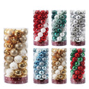 Karácsonyi dekorációs gömbök 50 db - több változatban