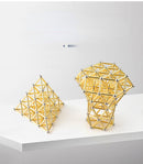 Oktatási mágneses építőkészlet arany színben - több változatban