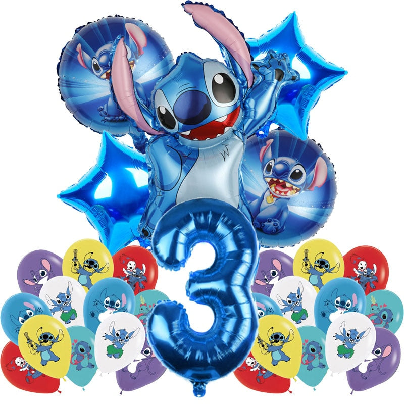 Nagy születésnapi lufi készlet Lilo és Stitch - több változatban