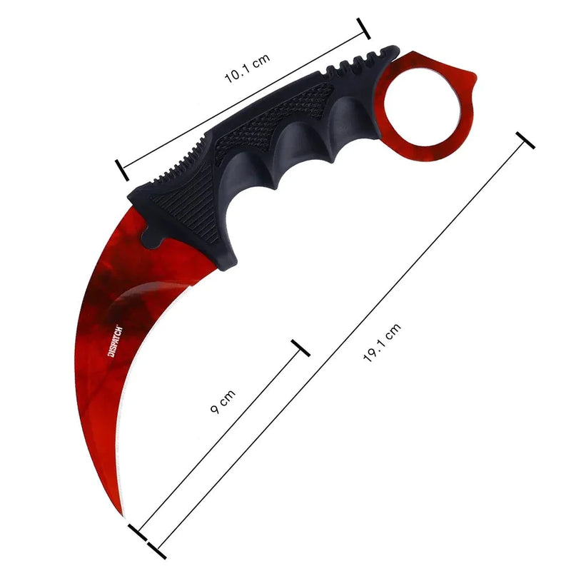 Karambit hajlított kés - Counter Strike - több változatban