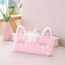 Szivárványos iskolai tolltartó egyszarvú - több színben