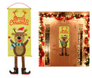 Karácsonyi díszzászló ajtóra - több változatban