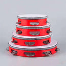 Piros tamburin - több méretben