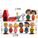 Snoopy figurák - 12 db