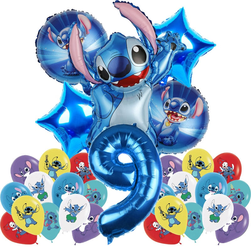 Nagy születésnapi lufi készlet Lilo és Stitch - több változatban