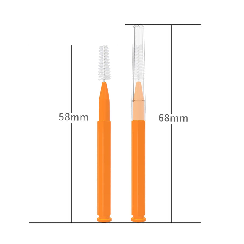 Interdentális kefék 30 db - 0,6 mm - több színben