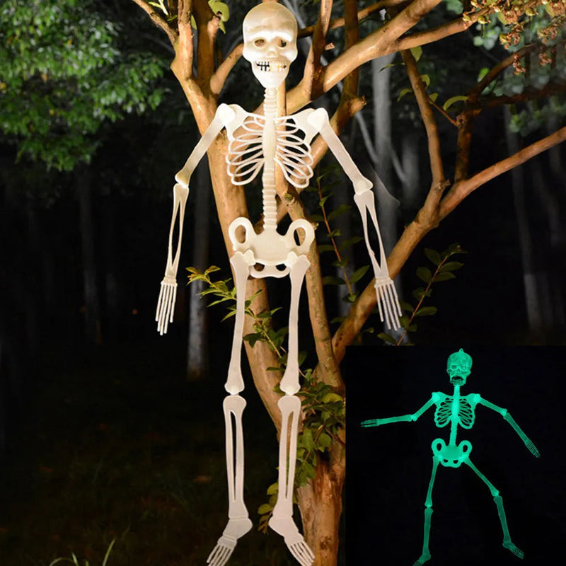 Fluoreszkáló csontváz Halloween dekoráció - több változatban