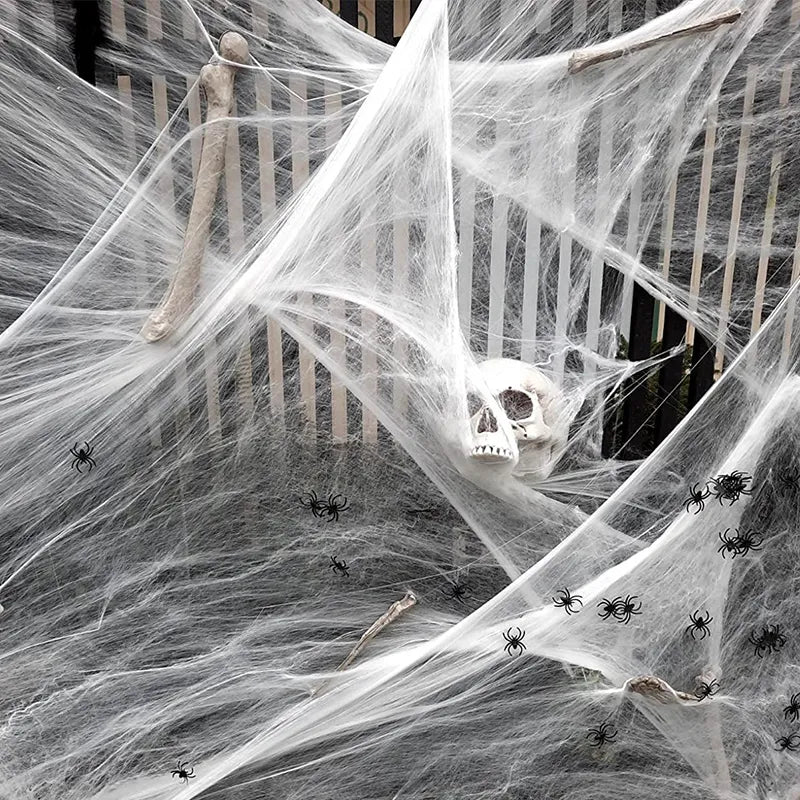 Halloween dekoráció pókháló - több változatban