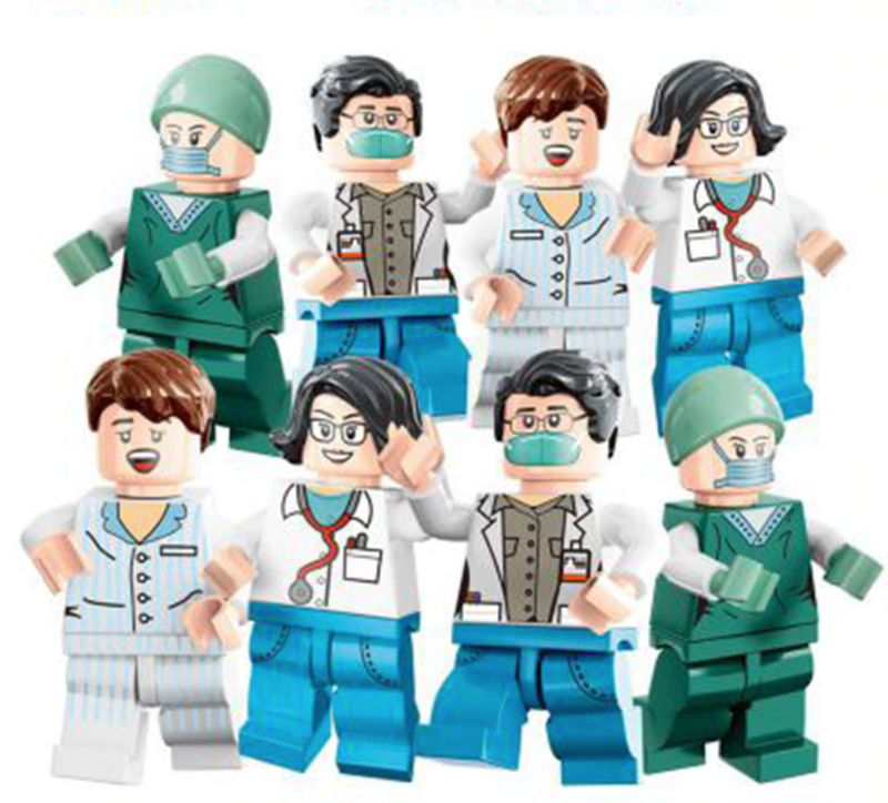 Figurák Orvosok Lego-hoz - 8 db