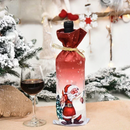 Karácsonyi borosüveg borító - több változatban