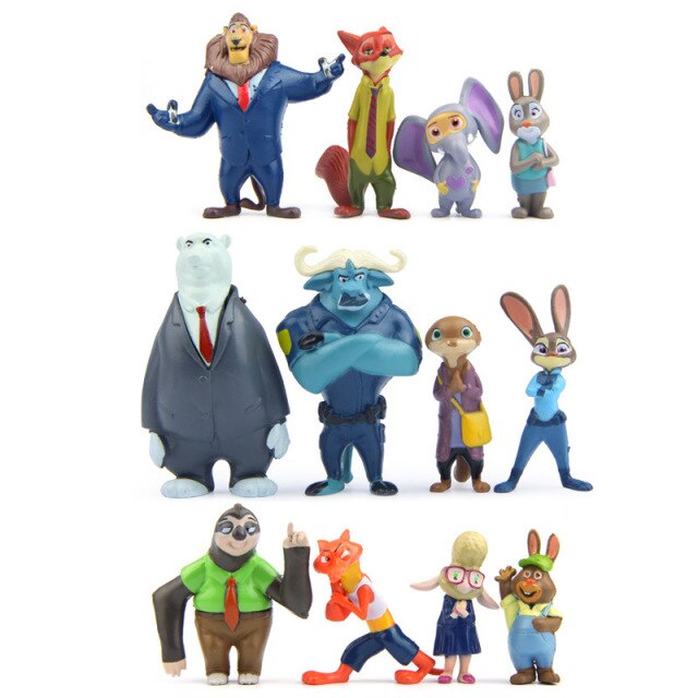 Zootropolis Figurák - 12 db