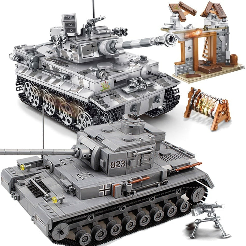 Katonai tank építőkészlet