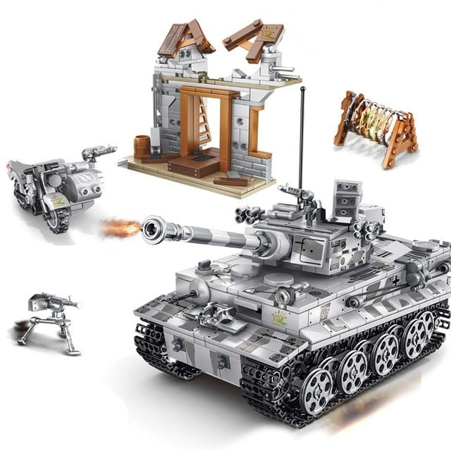 Katonai tank építőkészlet