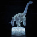 Lámpa 3D illúzióval - Brachiosaurus