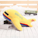 Plüss repülőgép - sárga - több méretben