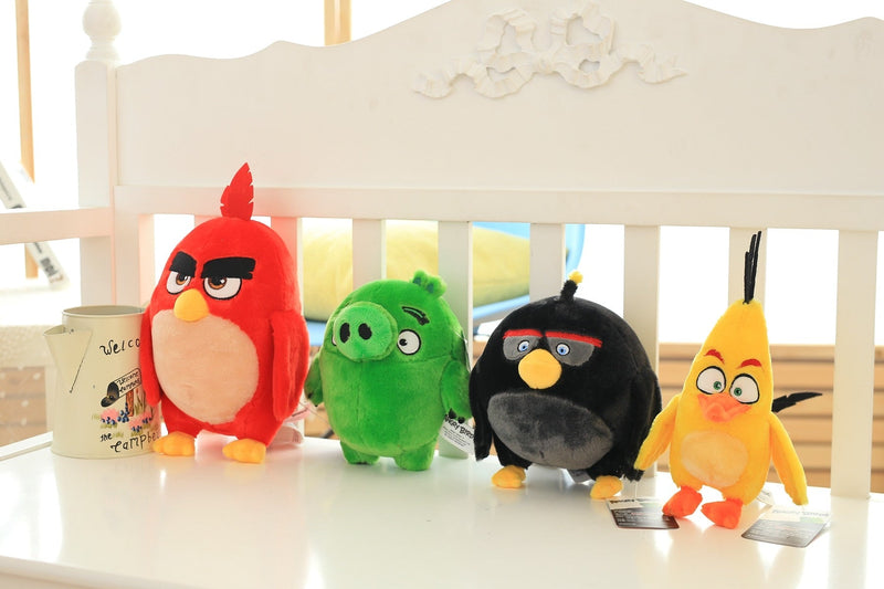 Plüssfigurák Angry Birds - 4 db - több méretben