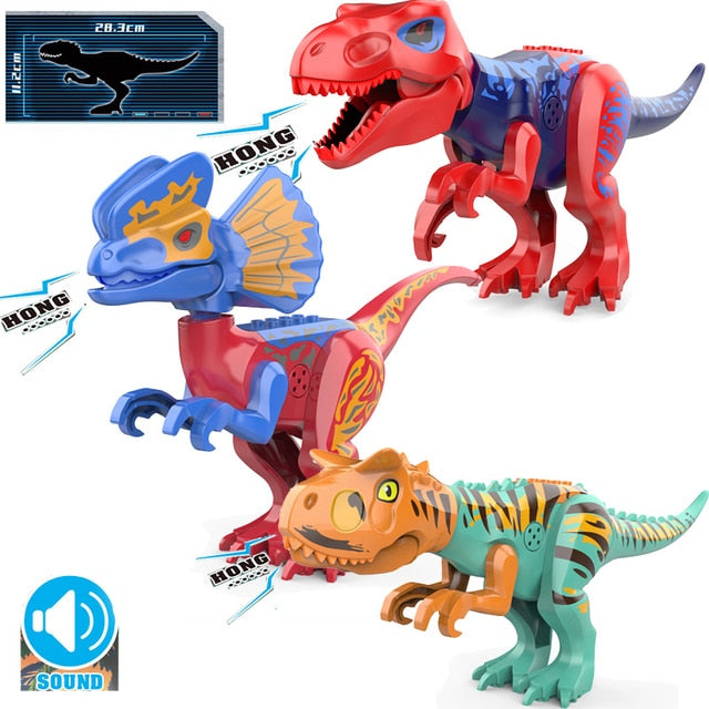 Jurassic world dínó figurák Lego-hoz - 3 db