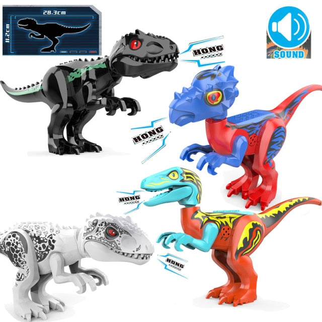 Jurassic world dínó figurák Lego-hoz - 4 db