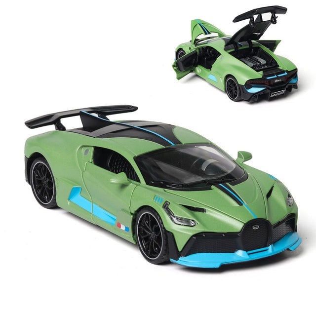Zöld Bugatti Veyron Divo