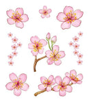 Barackvirág tetoválás kicsi és nagy - több változatban