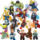 Marvel Szuperhős Figurák Lego-hoz - 16 db