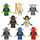 Ninja Figurák Lego-hoz - 8 db