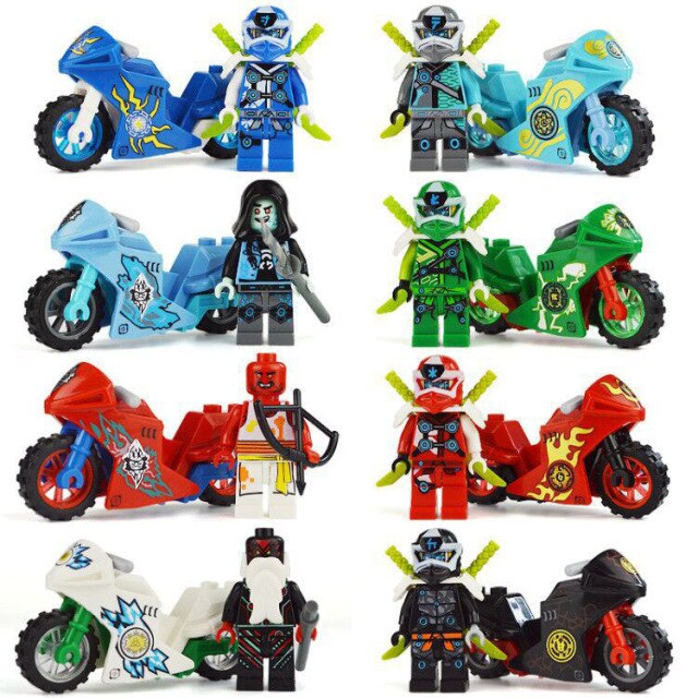 Ninja Figurák Lego-hoz - 8 db