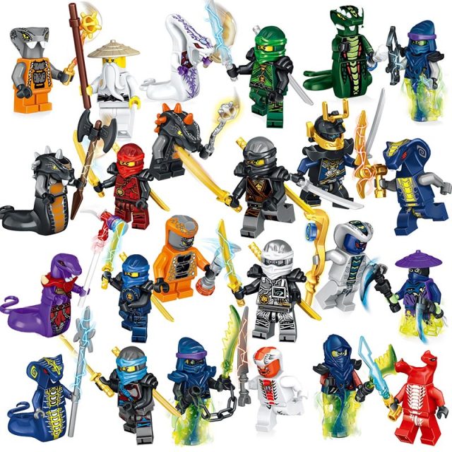 Ninja Figurák Lego-hoz - 24 db