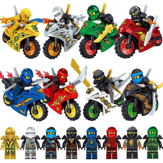Ninja Figurák Lego-hoz - 8 db