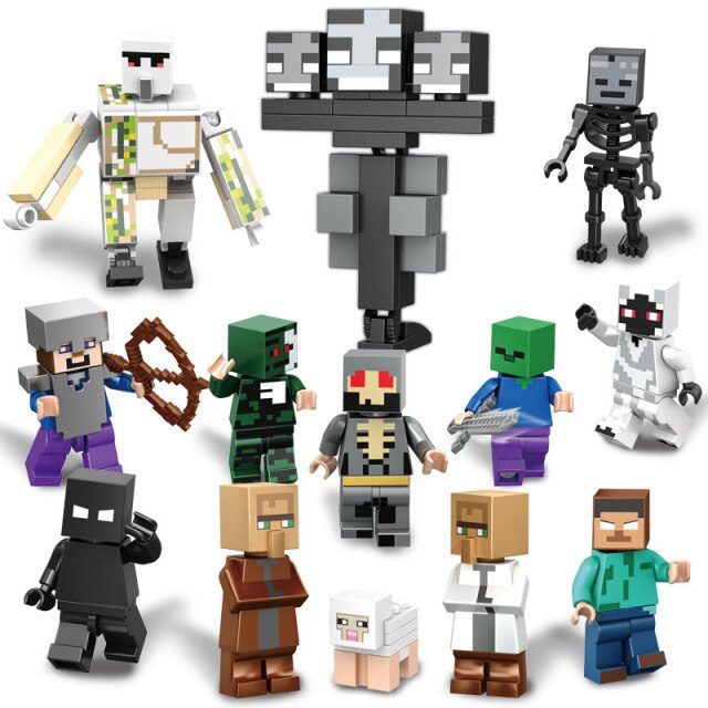 Minecraft Figurák Lego-hoz - 13 db