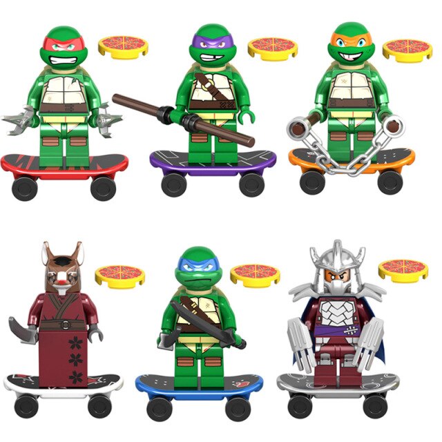 Tini nindzsa teknőcök Figurák Lego-hoz - 6 db